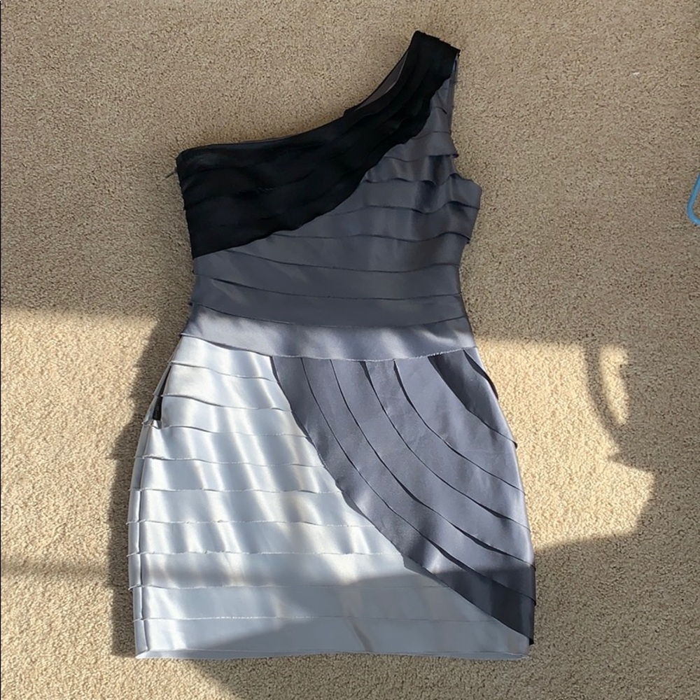 One shoulder wedding guest dress